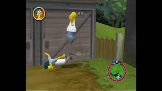 The Simpsons: Hit & Run Homer Beats Up Moe Szyslak