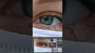 Changing the Hue of Eyes in #Krita using HSL Hue Wheel vs. Red Chroma, Blue Chroma, Luma #tutorial screenshot 1