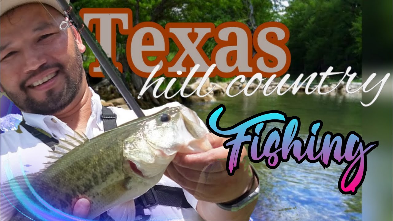 Texas Hill Country fishing , Pedernales River , 
