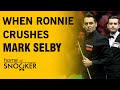 Five Times Ronnie O'Sullivan Crushed Mark Selby