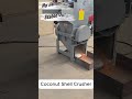 Coconut Shells Crushed into Fine Particles | Industrial Coconut Shell Crusher for Biomass Recycling