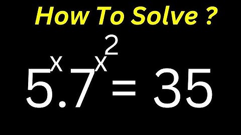 Math Olympiad Question 5^x.7^x^2=35 | You Should Learn This Beat Trick
