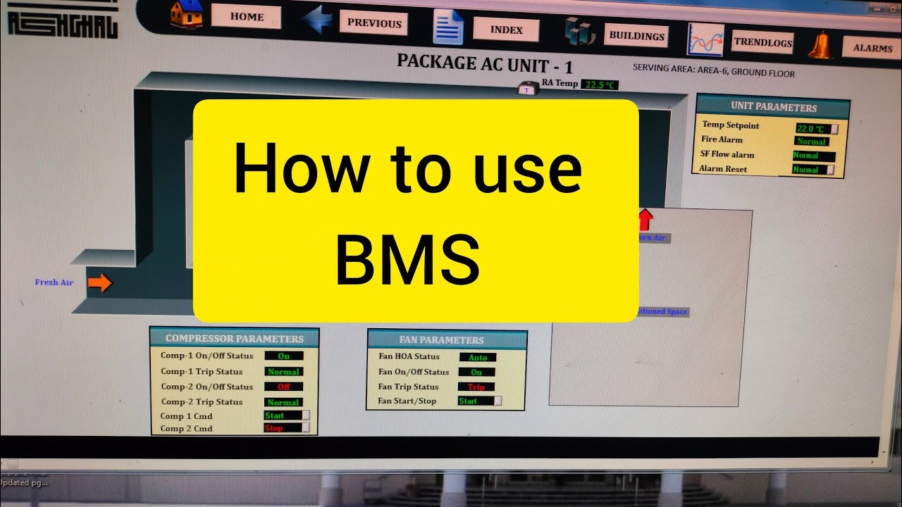 How to use HVAC BMS system - YouTube