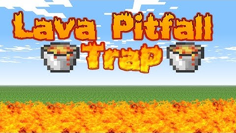 Minecraft Tutorial How To Make A Lava Pit Trap