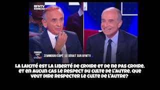LAÏCITE: Zemmour/Copé sur la laïcité: non,
