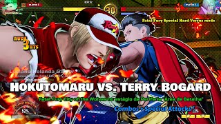 Hokutomaru vs. Terry Bogard na Periferia "Área de Batalha" [ Special Attacks ! ] Fatal Fury !