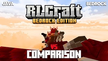 RLCRAFT Java vs Bedrock COMPARISON (player animation)