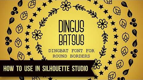 Dingus Batsus How To Use In Silhouette Studio