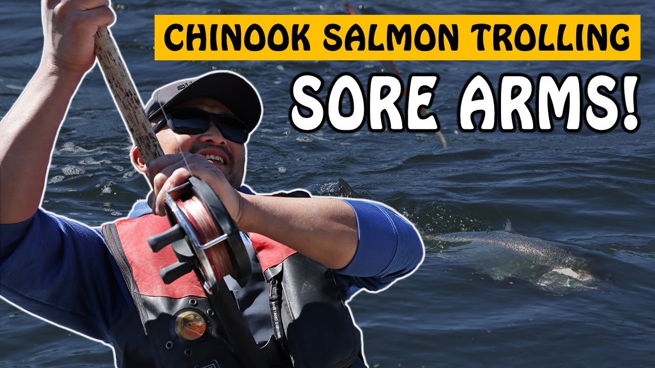 We Troll for Salmon in Shallow Water Among Rocks  Fishing with Rod  #salmonfishing #fishing #salmon 