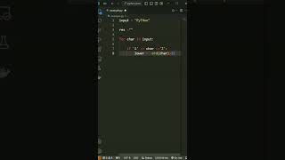 Convert all  uppercase letters to  lowercase without using inbuilt string #learn #python3