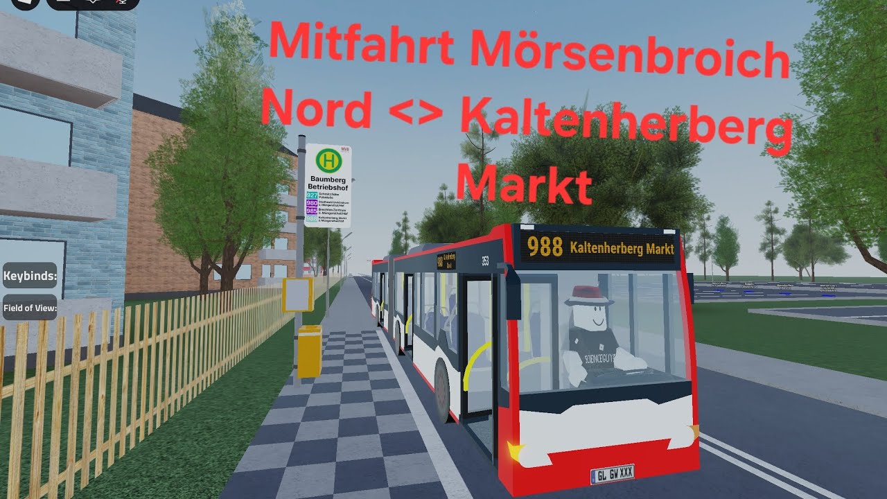 Mitfahrt Mörsenbroich Nord - Kaltenherberg Markt (Roblox)
