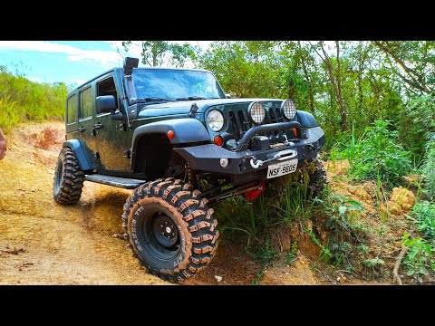 Jeep Wrangler com eixo Portal - Dstrac portal axles and shaft - Chimbica 4x4