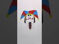 Drawing Pomni in the Yararara poseヤラララのポーズでポムニを描いてみた! #tadc #yararara #shorts