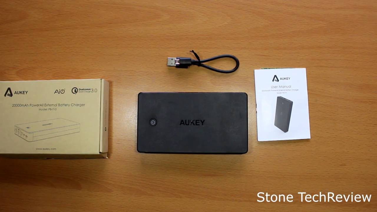 Unboxing AUKEY Powerbank 20000mah 2 Output 5V 2.4A + 1 Input Lightning + 1 Input Micro USB