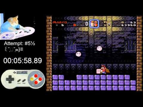 super mario world any% 9:50