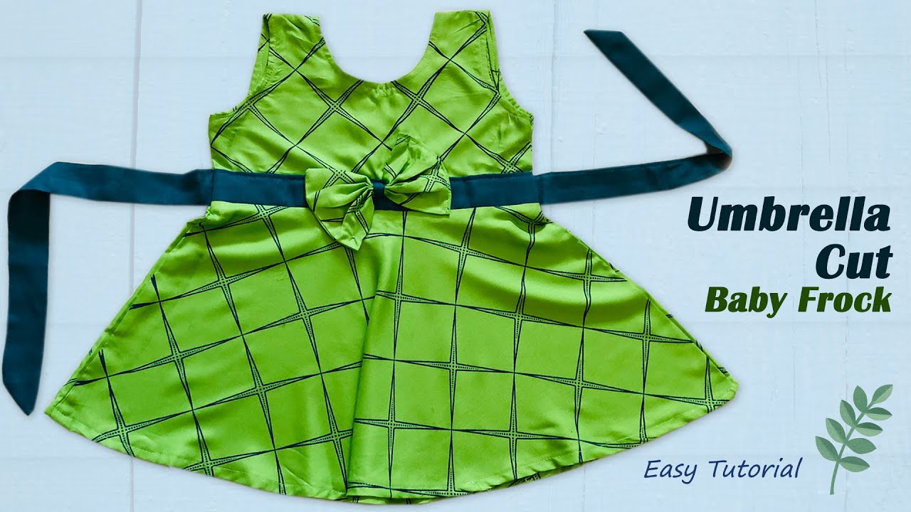 Umbrella Cut Baby Frock, Cutting and Stitching of Umbrella Frock - Easy  Tutorial