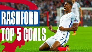 "What A Strike! What A Goal!" | Marcus Rashford Top 5 Goals | England
