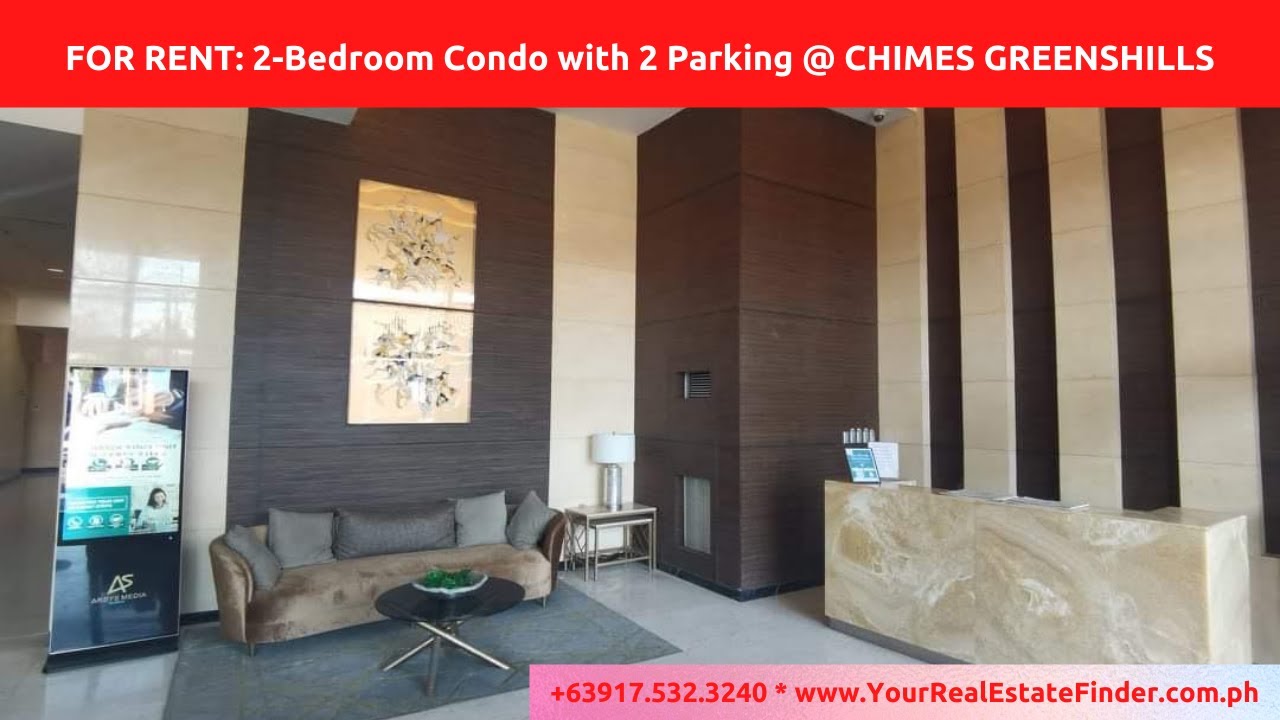 [Rented] 2BR Condo for Rent With 2 Parking At Chimes Greenhills YouTube