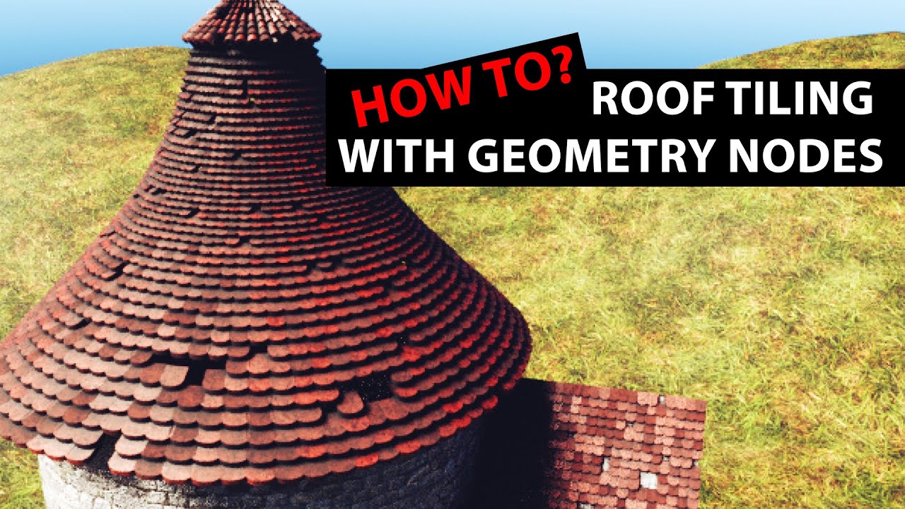 Make Helpful Tools With Blender Geometry Nodes: Roof Tiling