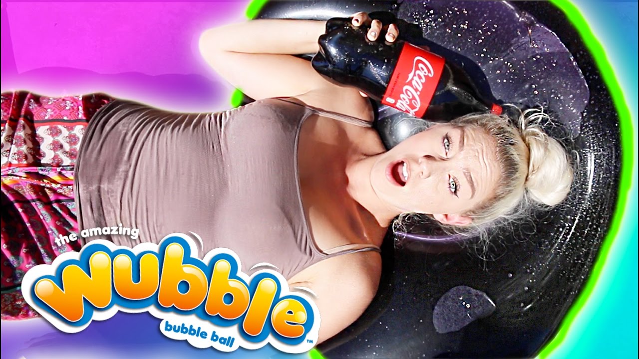 DO NOT FILL A WUBBLE BUBBLE UP WITH COKE | DIY Giant Coke Stress Ball Bean Bag EXPERIMENT
