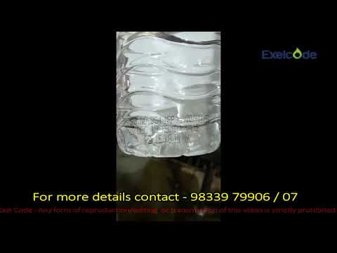 MRP, DATE, BATCH Printing on Water bottles - FASTJET - Continuous Inkjet Printer by ExelCode