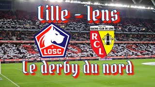 🔴⚪️Lille - Lens🟡🔴 ,vlog le derby du nord !Une bataille pour l'Europe⭐️ ambiance,tifo...