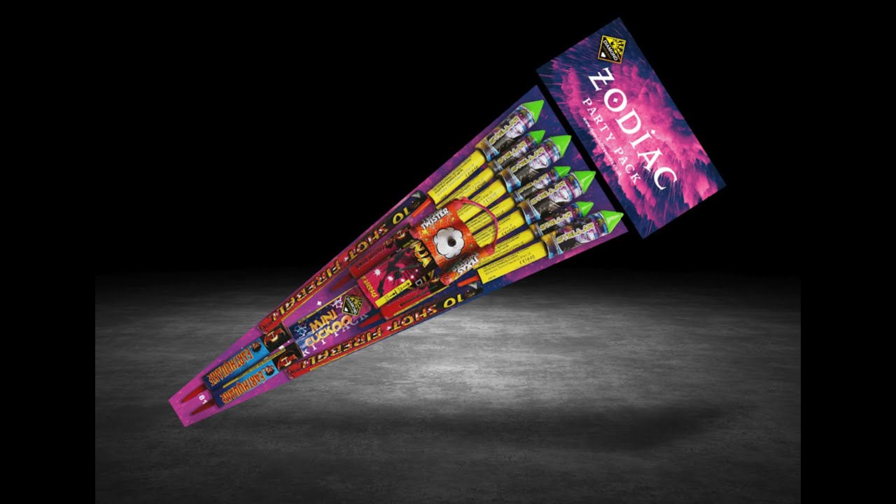 Diamond Fireworks - Zodiac Party Pack - 16 Fireworks