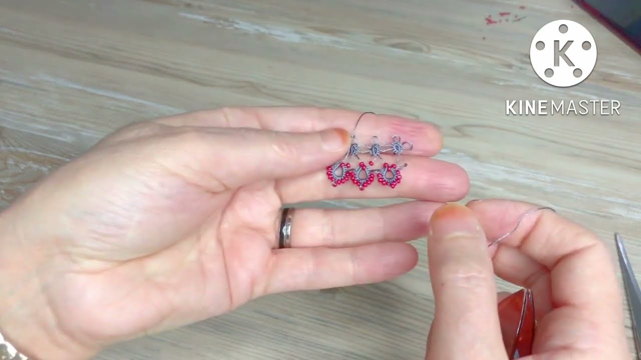 Her zaman ki gibi çok güzel bi  model boncuklu mekik oyası 🌸🧿🌸