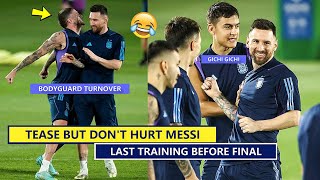 😂De Paul & Dybala Teasing Messi in Argentina Last Training Before Final vs France!