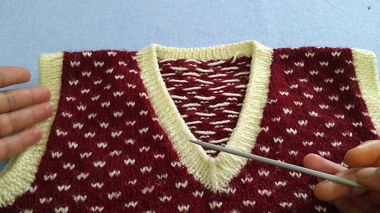 Knitting Measurement of 2 - 3 Years Kid's Sweater & Knitting Pattern