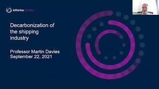 Webinar   Decarbonisation of the Shipping Industry