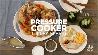 Make this year's holiday turkey easier than ever when you shortcut it
by using a breast and pressure cooker. watch how to in an i...