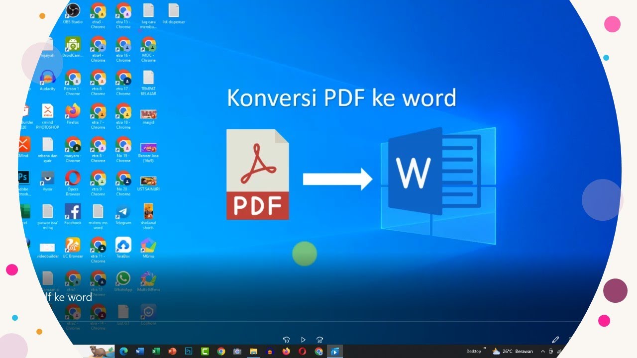 3 CARA MENGKONVERSI PDF KE MS WORD YouTube 3 cara mengkonversi pdf ke ms word youtube