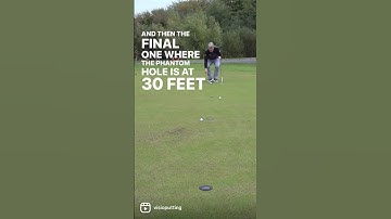 Develop speed control on the putting green.