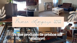 PRIMER LIMPIEZA 2022 DE LA SALA Y COCINA DE MI PEQUEÑA CASA + QUE PRODUCTO DE PRICHOS ME ENAMORÓ