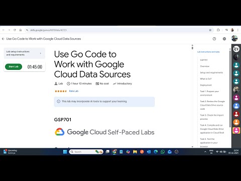Use Go Code to Work with Google Cloud Data Sources || Lab Solution || Google Cloud Arcade 2025