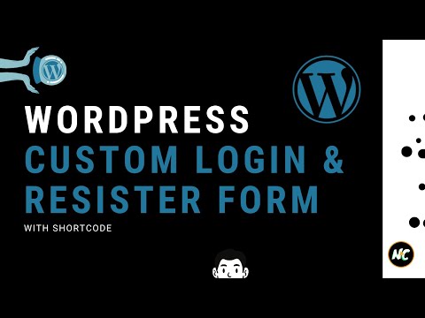 WordPress Custom Login & Register Form with shortcode