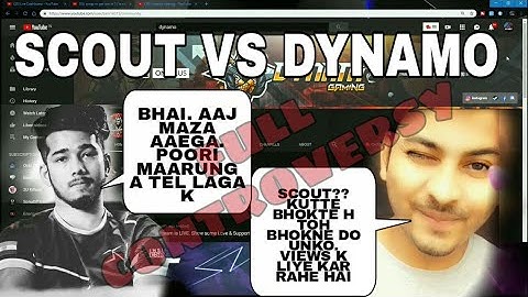 SCOUT replies on dynamo raid | full video (UNCUT) | scout Vs dynamo controversy