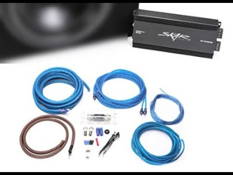 Skar Audio RP-1500.1D Class D Amplifier and 4 Gauge Wiring Kit Included