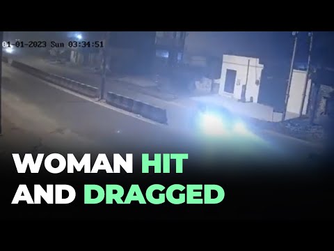 Delhi Girl Dragged By Moving Car On New Year's Eve | CCTV Footage Surfaces