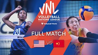 USA vs.  CHN  Full Match | Preliminary Phase | Women's VNL 2022