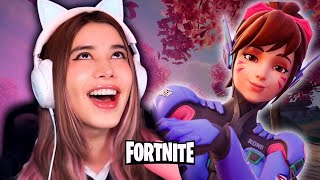 DVA EN FORTNITE 😍 CRYSTAL MOLLY JUEGA FORTNITE 