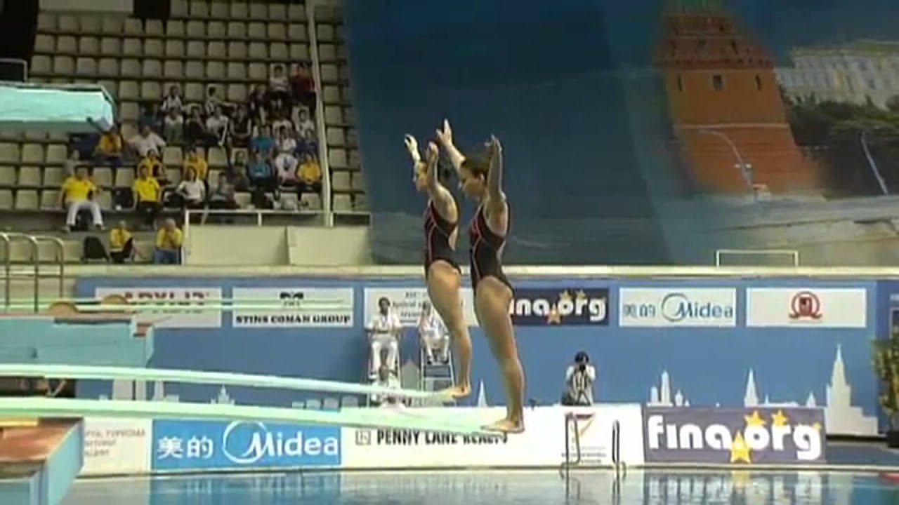Fina Diving World Series Moscow Synchro 3 m 2012 Nadezhda Bajina Maria Polyakova