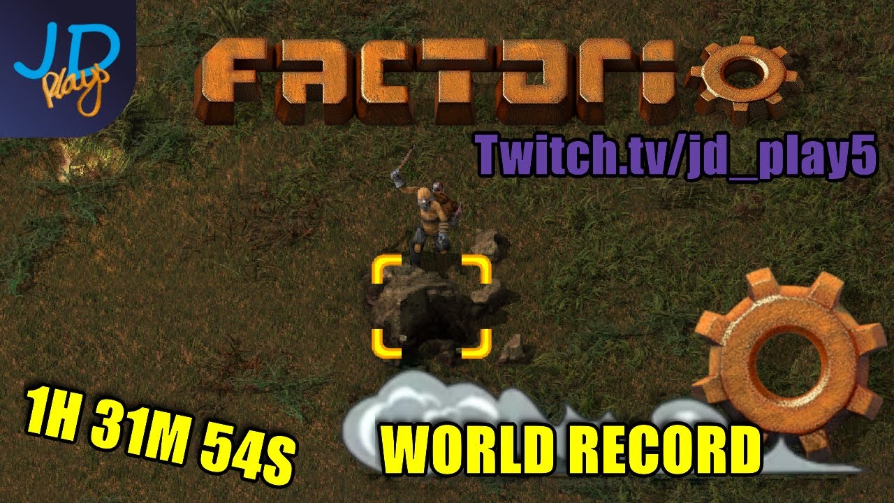 Factorio Speed run WORLD RECORD! ⚙️ 1H 31M 54S ⚙️ Factorio 1.0 NewGame+ ...