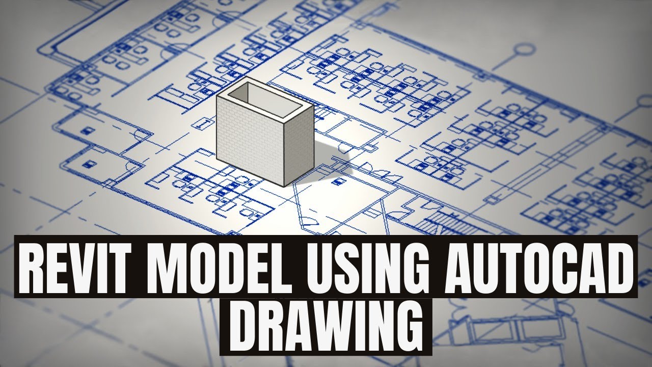 How to create 3D house model using Autocad 2D drawing in Revit - YouTube