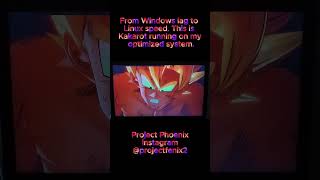 Dragon Ball Z  Kakarot on Super Perform#linuxgaming  #gamingoptimization #dragonball #shorts #goku