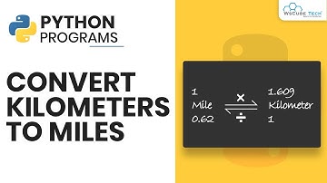 Python Program to Convert Kilometers to Miles (Hindi) | Python Tutorial.