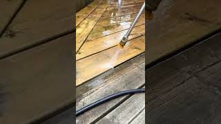 Pressure Washing a Deck Back to Life