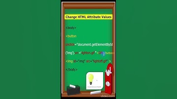 JavaScript Can Change HTML Attribute Values #kaashivinfotech #kaashivinfotechreviews