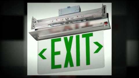 edge lit exit sign
